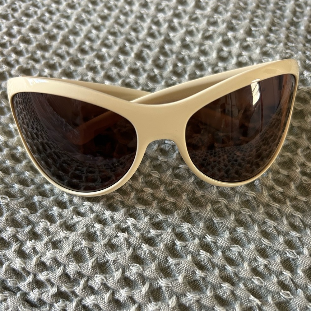 Ralph Lauren Cream Retro Sunglasses